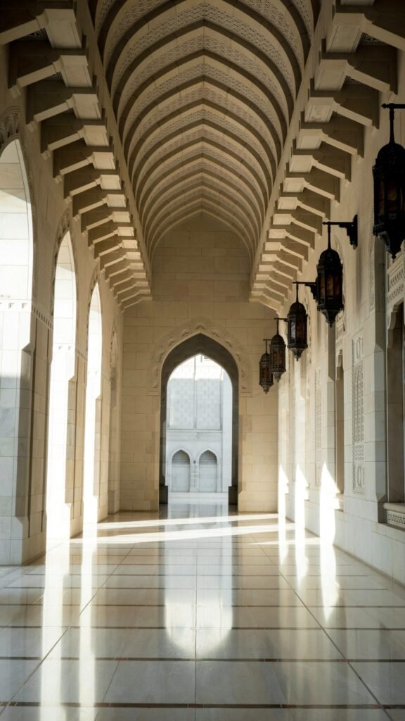 Mosque arcade hallway
