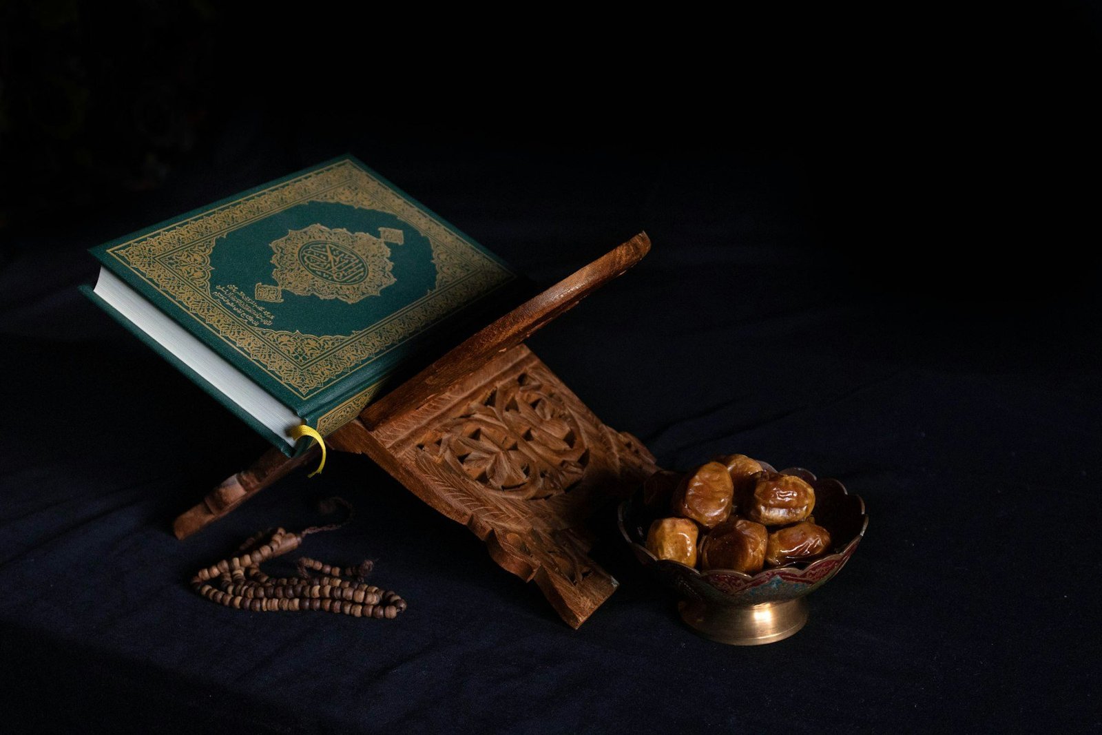 Qur'an on a study desk