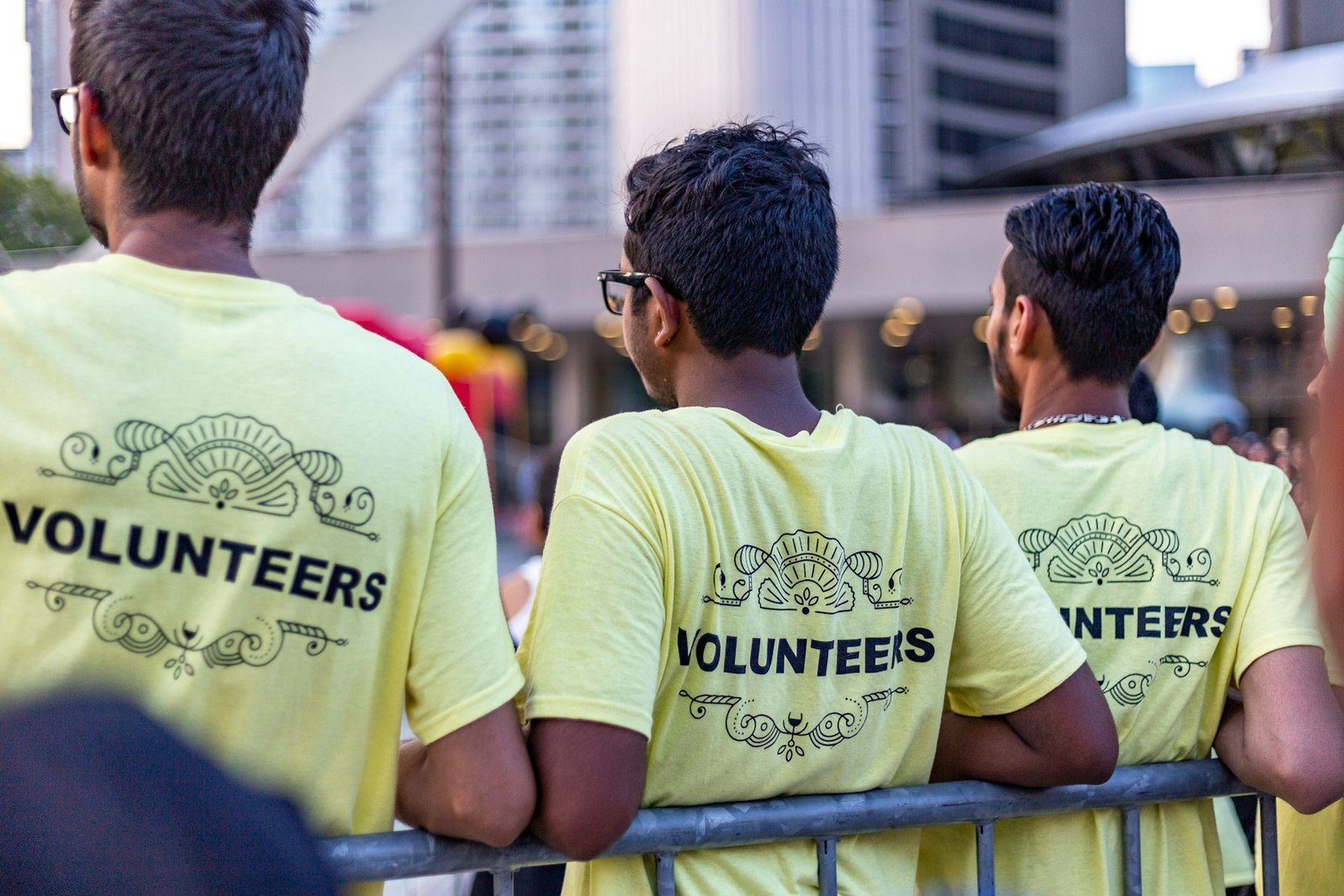 Volunteers serving the community