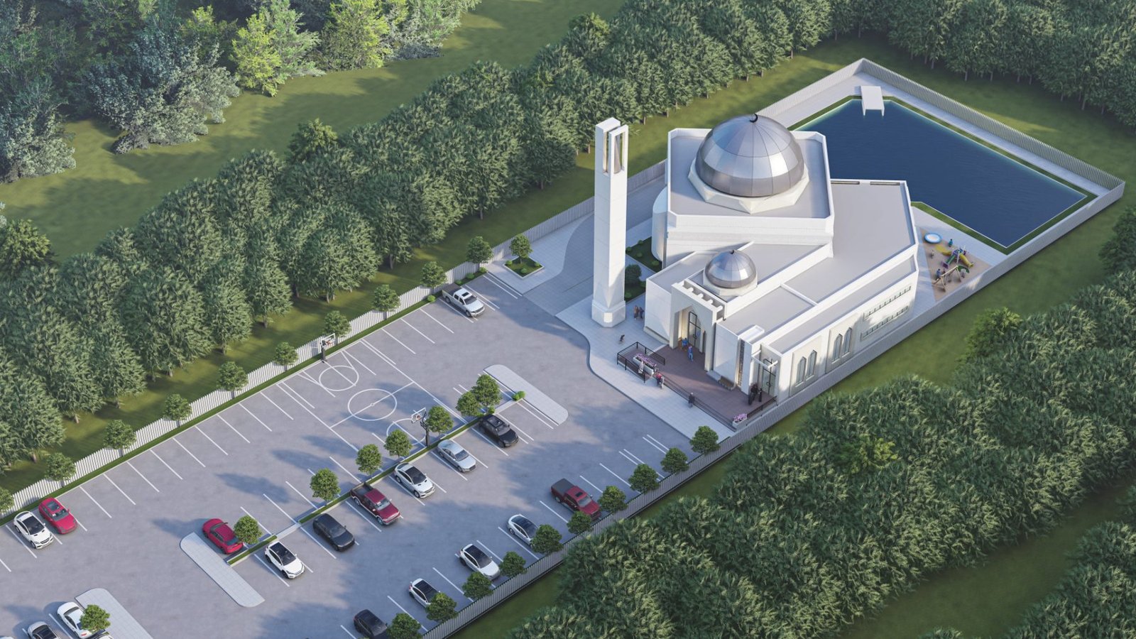 Masjid Abu-Huraira architectural rendering
